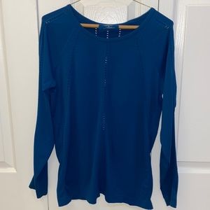 Pacific Blue Athleta Foothill Long Sleeve Shirt